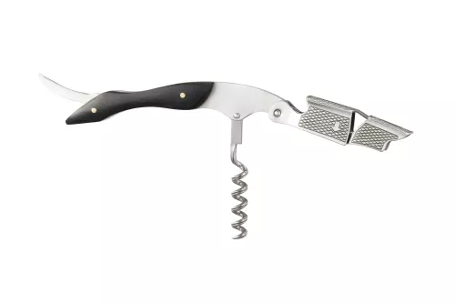 Viper Vinöppnare trä rostfritt stål svart 12,5*1,5 cm