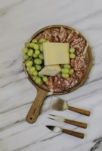 Oleda Ostkniv 3-pack Akaciaträ