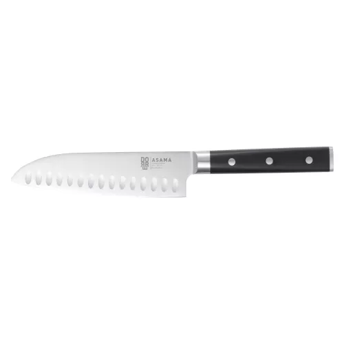 Asama Santoku kockkniv svart handtag 18cm