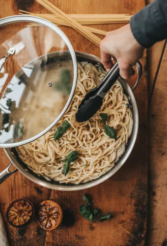 Kiah Kökstång rostfritt stål med svart silikonskydd