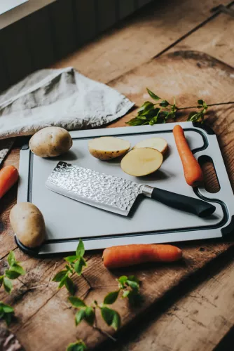 Akira Kinesisk Kockkniv svart handtag