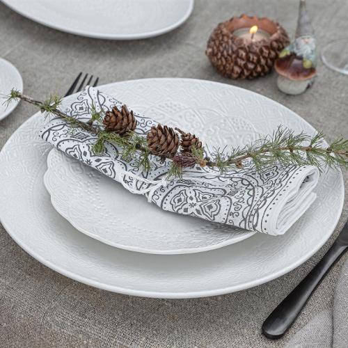 Orient Tallrik flat 27 cm Vit