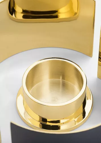 Infinity Ljuslykta 3 delar 6 cm Mörkgrå