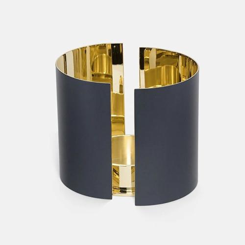 Infinity Ljuslykta 3 delar 10 cm Mörkgrå