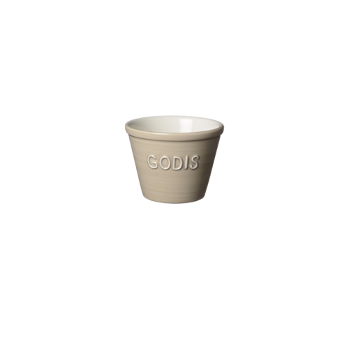 Godisskål, Havre m vit text