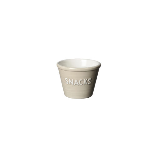 Snacksskål, Havre m vit text