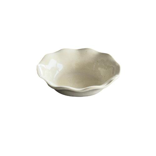 Oval skål wave 17cm, Ivory