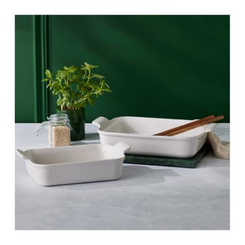 Heritage ugnsform rektangulär 26 cm vit