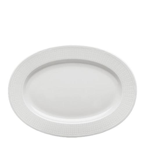 Swedish Grace Fat oval 32 cm Snö