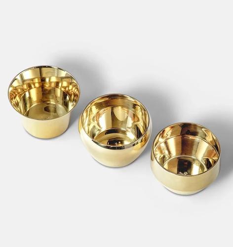 Kin Ljuslykta 3-pack Mässing