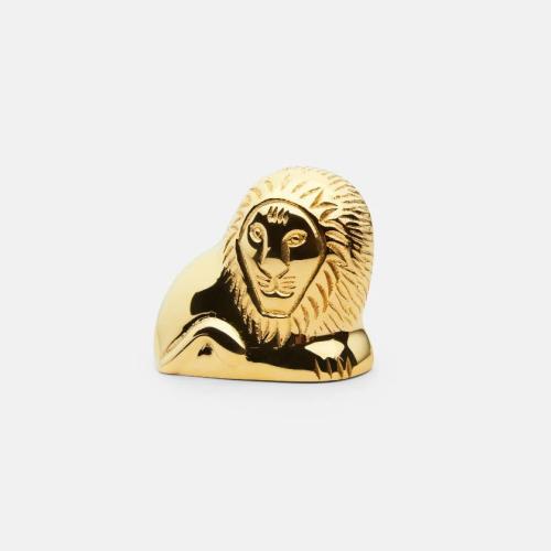 Skultuna x Lisa Larson Liggande Lejon 4,5 cm Guld