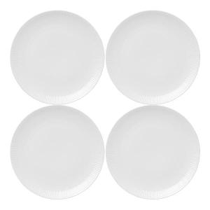 Relief Tallrik 27 cm 4-pack Vit