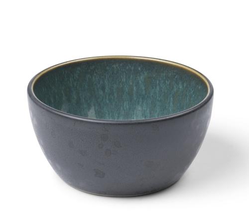 Bitz Skål Stengods 10 cm Svart/Grön