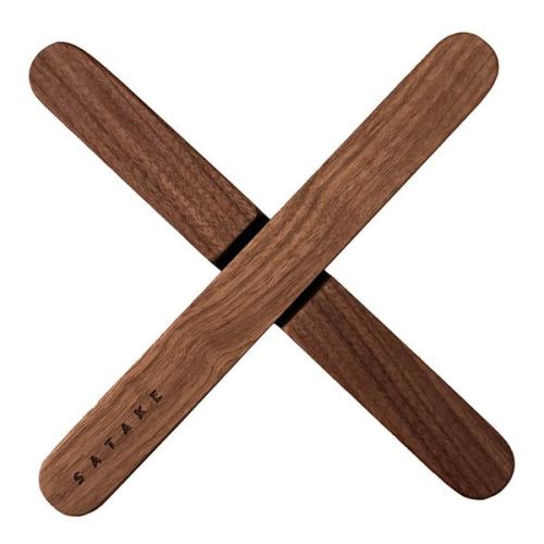 Magnetiskt grytunderlägg 19 cm valnöt