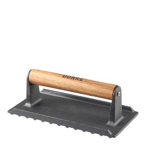 Griffin grillpress med trähandtag 20 cm gjutjärn