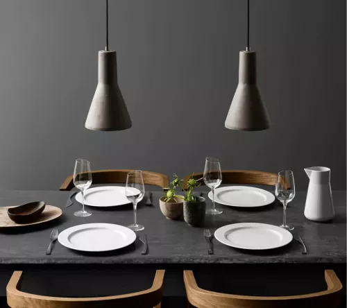 Eva Trio Legio Nova Tallrik flat 22 cm Vit