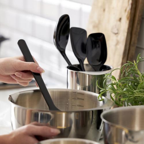 Classic grytssked bred 27,5 cm carbon black