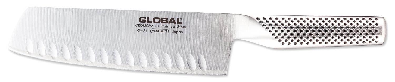 Global G-81 Grönsakskniv olivslipad 18 cm