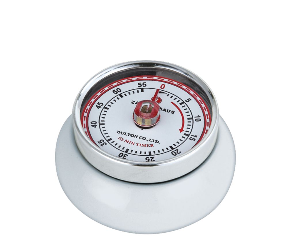 Retro Collection Timer med magnet Vit