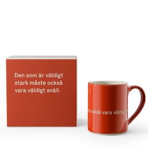 Astrid Lindgren Mugg Röd Den som är stark