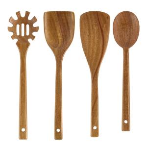 Rey redskapsset 4-pack akaciaträ