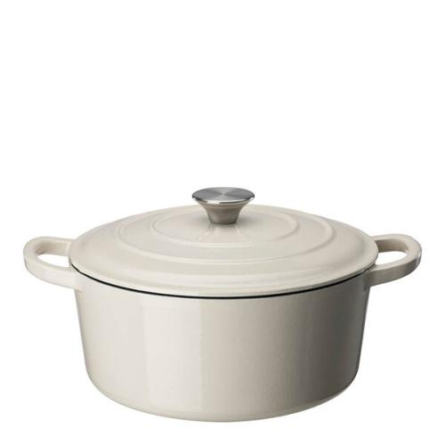 Basic Gjutjärnsgryta creme, 4,2 L