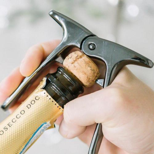 Carla Champagneöppnare 10x10x2 cm Svart