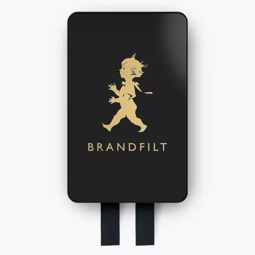 Solstickan Brandfilt 120x120 cm Svart/Guld