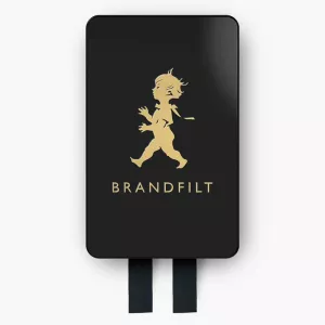 Solstickan Brandfilt 120x120 cm Svart/Guld