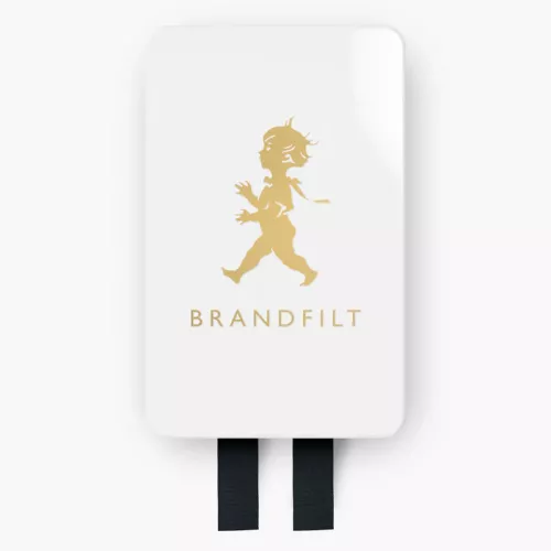 Solstickan Brandfilt 120x120 cm Vit/Guld