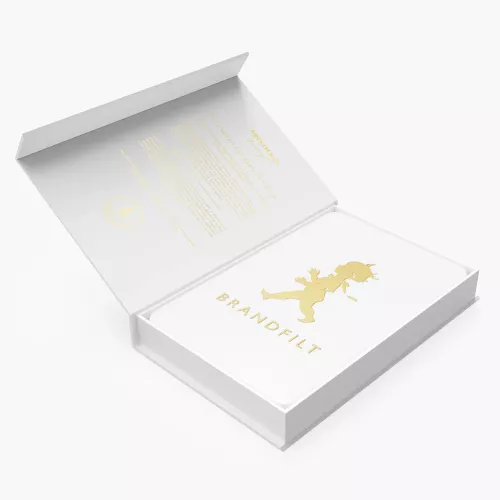 Solstickan Brandfilt 120x120 cm Vit/Guld