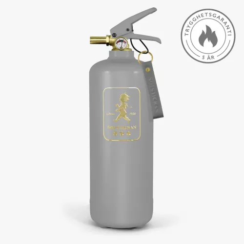 Solstickan Brandsläckare 2 kg Grå/Guld