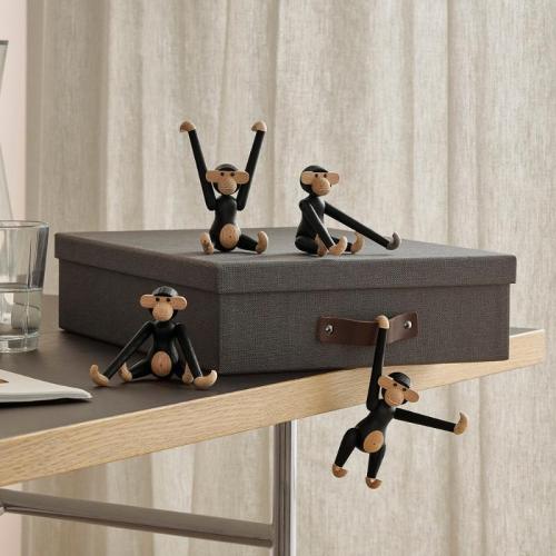 Kay Bojesen Apa mini 9,5 cm Mörkbetsad Ek