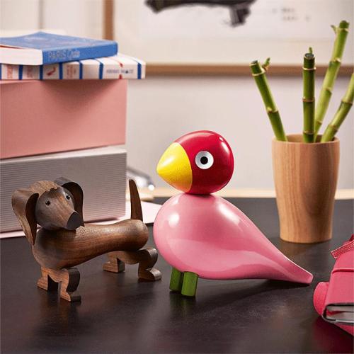 Sångfågel 15,1 cm Rosa/Röd