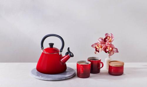 Kone Vattenkittel med vissla 1,6 L Cerise