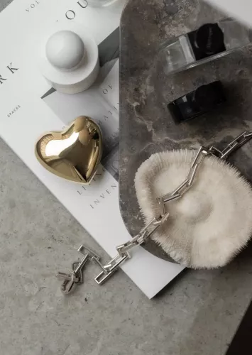 Skultuna Hjärta stort 6,5 cm