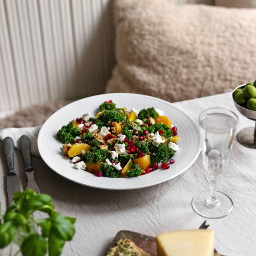 Swedish Grace Tallrik djup 25 cm Snö