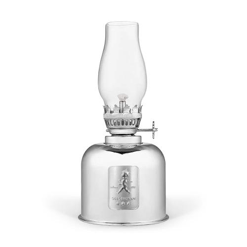 Oljelampa 20 cm Silver