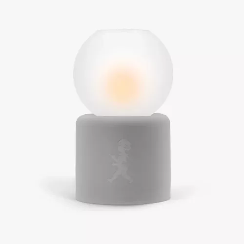 Globe värmeljuslykta 17 cm ljusgrå