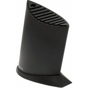 Global Knivblock för 9 knivar och skärpstål Svart