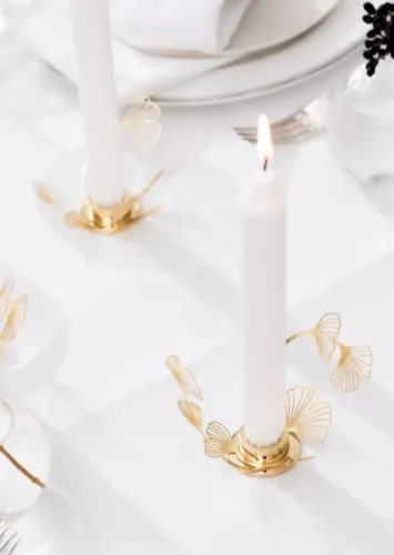 Ljushållare BK FLWR 6,5x9,5 cm Mässing