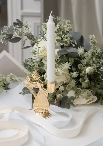 Skyddsängel Liten 9 cm Förgylld mässing