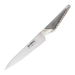 Global GS-14 Allkniv vågtandad 15 cm