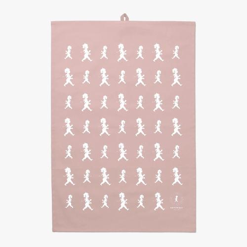 Handduk Halvlinne 50x70 cm Rosa