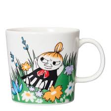 Muminmugg Lilla My på Ängen Vit/Grön