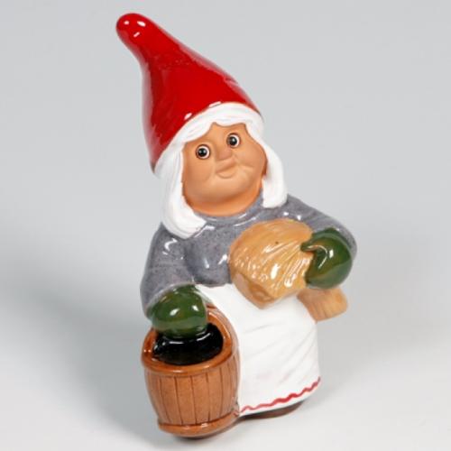 Tomtegumma med hötapp och hink