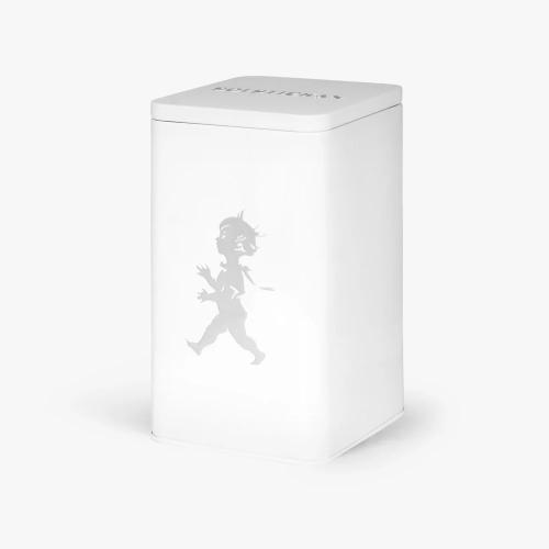 Förvaringsburk fyrkantig 9x9 cm vit