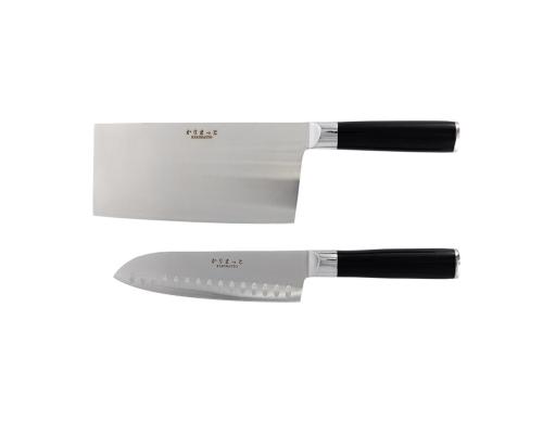2dels set Santoku 17,5cm, Kinesisk Hacka 18cm