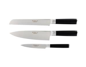 3dels set Allkniv 12 cm, Kockkniv 20 cm, Brödkniv 20 cm