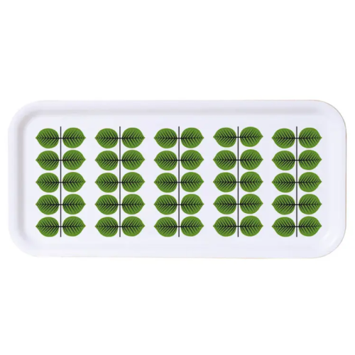 Berså bricka 32x15 cm grön